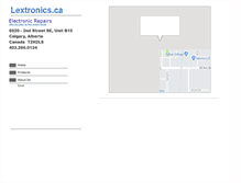 Tablet Screenshot of lextronics.ca
